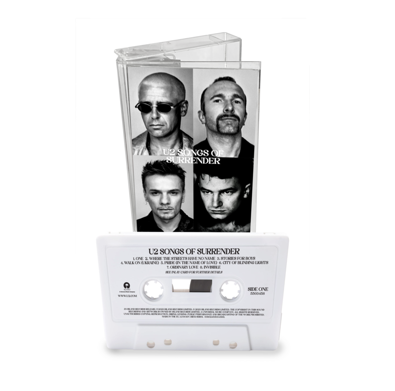 Songs Of Surrender by U2 - Exclusive White Cassette (Limited Edition) - shop now at U2 Shop store